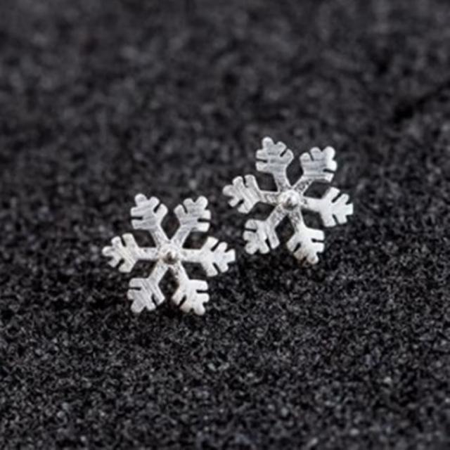 【米蘭精品】耳環流行銀飾品耳針式耳飾(時尚氣質精美雪花母親節生日情人節禮物73ag314) 【米蘭精品】耳環流行銀飾品耳針式耳飾(時尚氣質精美雪花母親節生日情人節禮物73ag314)