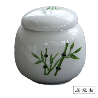 【古緣居_12H】陶瓷密封一兩小茶罐(節節高升)