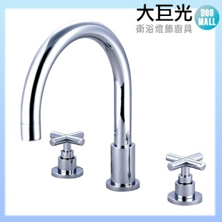 【大巨光】浴用檯面雙槍水龍頭_3件式(TAP-112001)