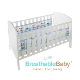 【英國 BreathableBaby】透氣嬰兒床圍 兩側型(19431海洋帆船款)