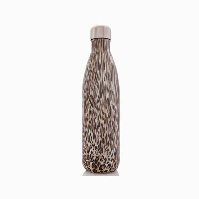 【Swell】Khaki Cheetah-25oz-美國時尚不鏽鋼保冷.保溫瓶750ml(Textile COLLECTION)