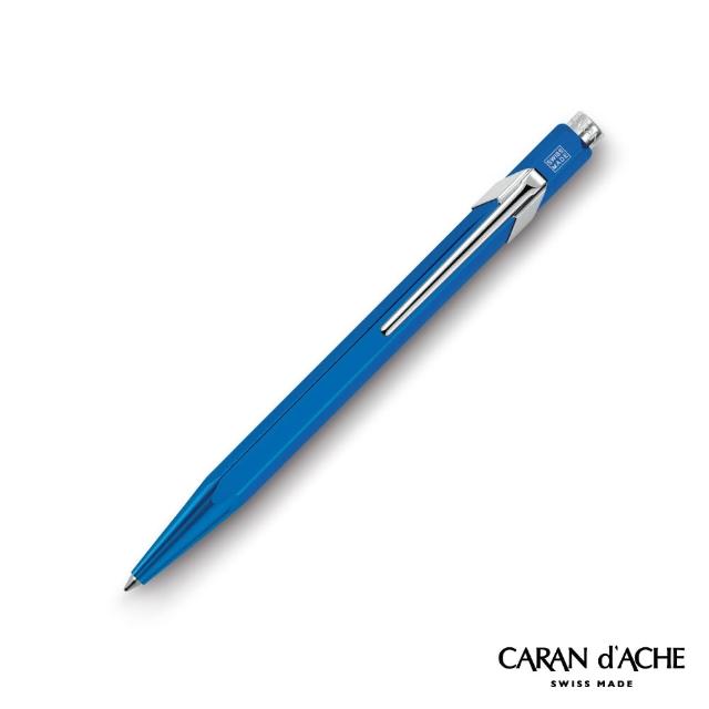 【CARAN d’ACHE】849 金屬藍 原子筆(瑞士製)