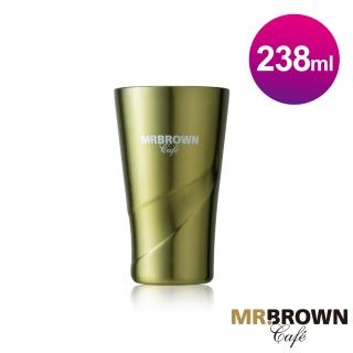 【伯朗】流星不銹鋼雙層杯(橄欖綠)