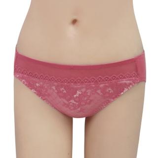 【瑪登瑪朵】輕盈軟棉圈 低腰三角萊克內褲(雅緻紅)