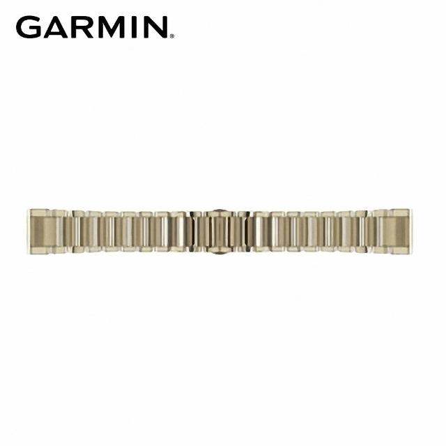 【GARMIN】QUICKFIT 20mm 香檳金錶帶