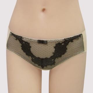 【瑪登瑪朵】高單  低腰寬邊三角萊克內褲(黑)