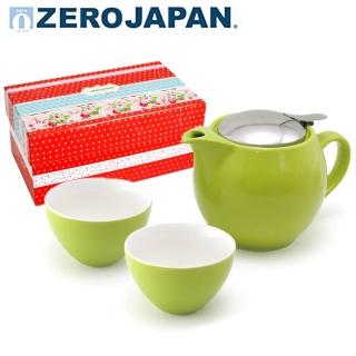 【ZERO JAPAN】典藏陶瓷一壺兩杯超值禮盒組(青草綠)