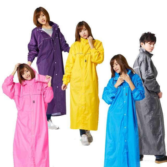 【雙龍牌】台灣素材。超輕量日系極簡前開式雨衣(透氣內網超防水連身雨衣EU4074)