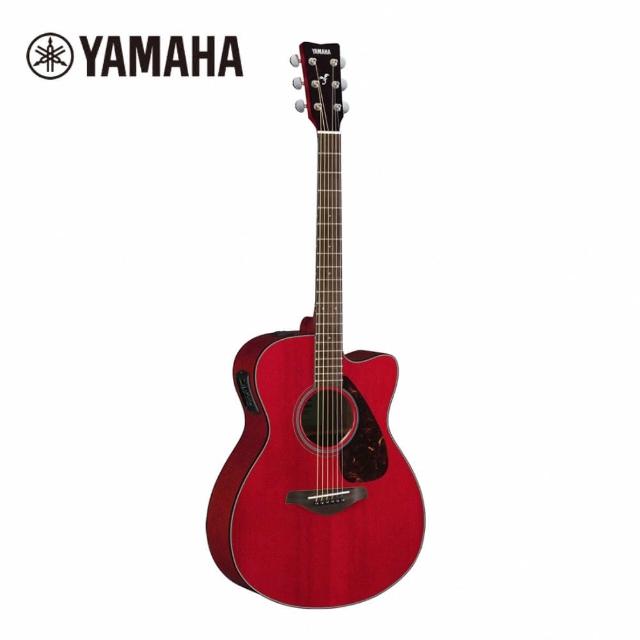 【YAMAHA 山葉】FSX800CRR 電民謠木吉他 烈焰紅色(附贈琴袋 背帶 以及彈片)