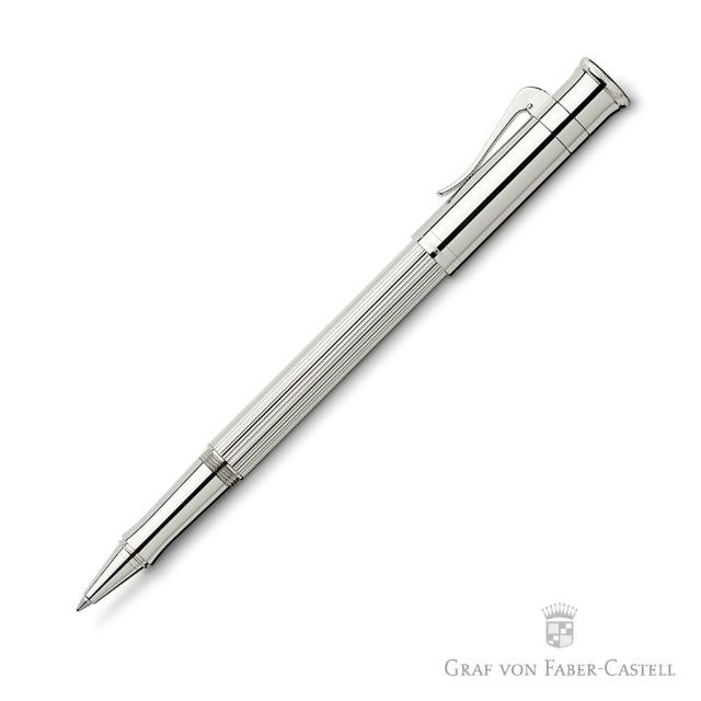 【GRAF VON FABER-CASTELL】鍍白金 鋼珠筆(經典系列)