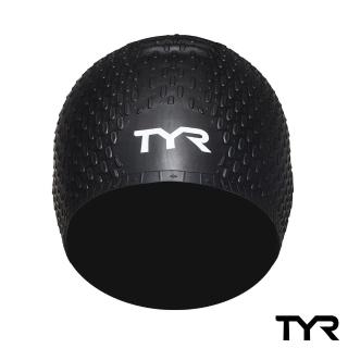 【美國TYR】泳帽 凸點 Long Hair Silicone Cap Black(女用-黑)