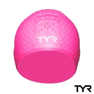 【美國TYR】泳帽  凸點 Long Hair Silicone Cap Pink(女用-粉)