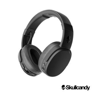 【Skullcandy 美國潮牌】Crusher 跨許 藍牙 大耳罩式震動耳機-黑色(56)