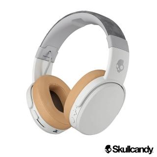 【Skullcandy 美國潮牌】Crusher 跨許 藍牙 大耳罩式震動耳機-白色(55)
