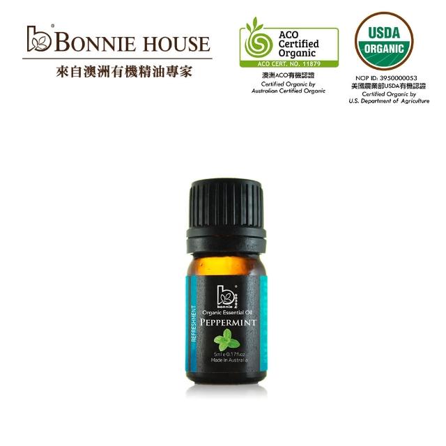 【Bonnie House】雙有機認證 薄荷精油5ml