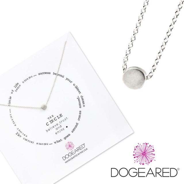 【Dogeared】銀色豆豆 許願項鍊 Circle Necklace(祈願項鍊)