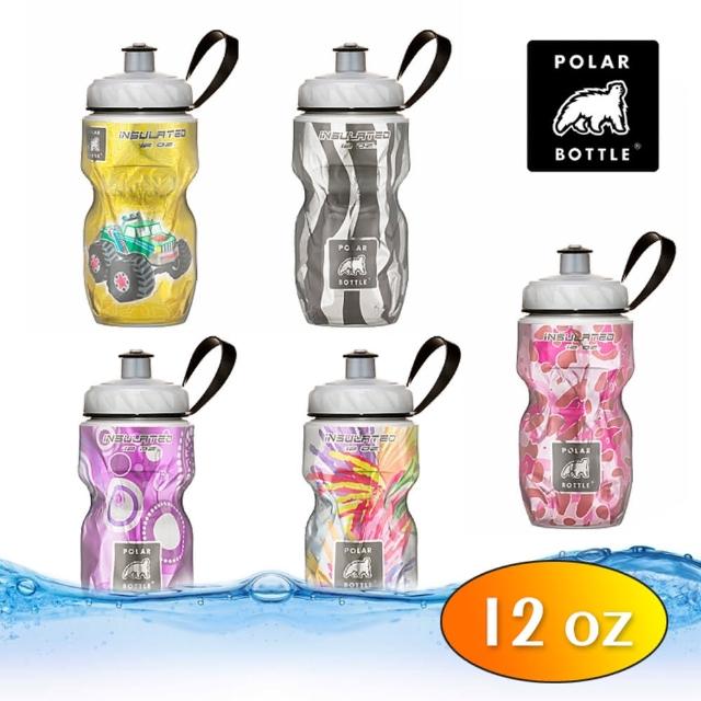 【Polar Bottle】12oz 保冷水壺 插畫圖騰系列(雙層隔熱、長效保冷、自行車水壺、保溫水壺)