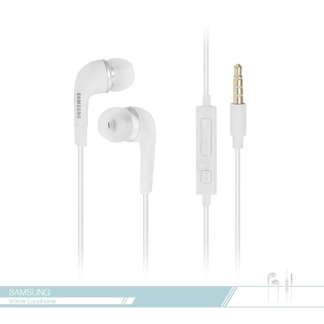 【Samsung三星】原廠 線控耳機 3.5mm各廠牌適用/ 立體聲/ 入耳式/ 接聽鍵/ 免持聽筒 - 白色款(公司貨拆售)