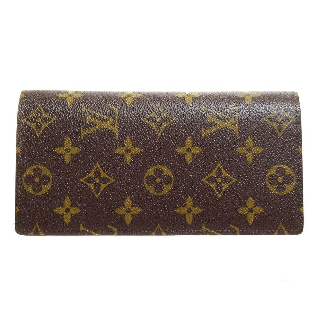 【LV】M66540 Brazza Monogram帆布雙折長夾