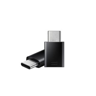 【SAMSUNG】三星 Micro USB to Type C 原廠轉接器_黑(密封袋裝)