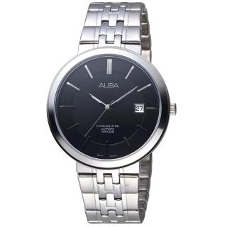 【ALBA雅柏】低調簡約時尚腕錶-黑(VJ42-X224N  AS9D81X1)