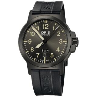 【ORIS】豪利時 BC3 Advanced 日曆星期機械腕錶-鐵灰x黑/42mm(0173576414263-0742205G)