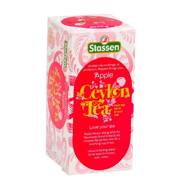 【Stassen 司迪生】蘋果茶 25茶袋/盒(風味紅茶)