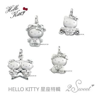 【甜蜜約定2sweet-PEV841-852】HELLO KITTY純銀墬12星座系列(HELLOKITTY純銀墬飾)