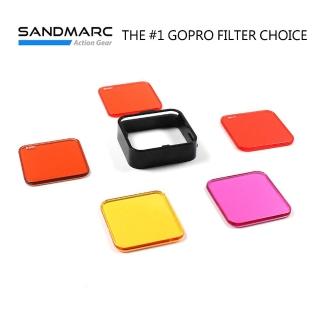 【SANDMARC】GoPro Hero4/3+/+LCD濾鏡套組5片裝(GoPro濾鏡 Hero4濾鏡 Hero3+濾鏡 Hero+LCD濾鏡)