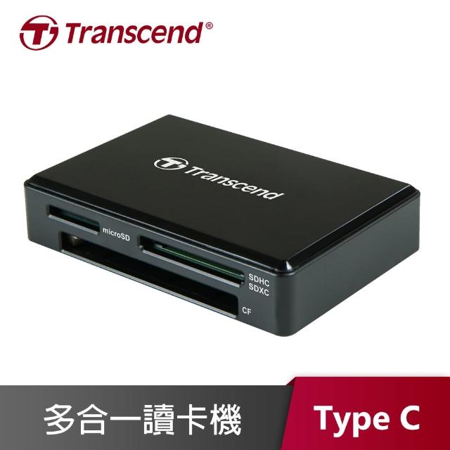 【創見 Transcend】RDC8 USB3.1/Type-C 多合一讀卡機 靚亮黑(TS-RDC8K)