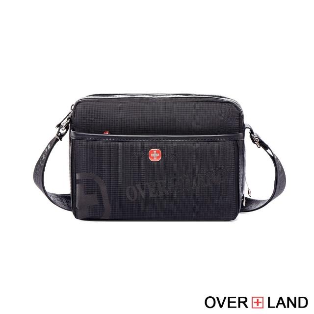 【OVERLAND】美式十字軍-LOGO浮印拉鍊側背包-大款(3135)