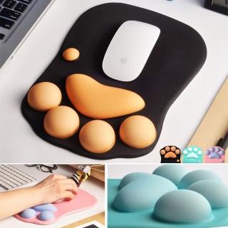 【EZlife】3D矽膠貓爪護腕滑鼠墊