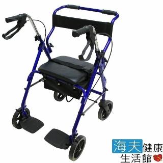 【海夫健康生活館】必翔 鋁合金 輪椅式 助行車 散步車 購物車(YK7080)