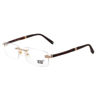 【MONTBLANC 萬寶龍】-無框光學眼鏡 MB449(金色)
