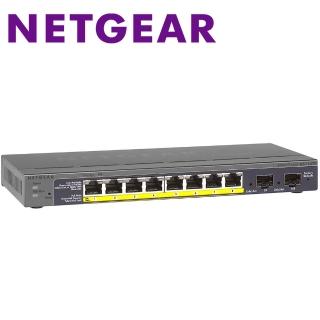 【Netgear】GS110TP 10埠 Giga智能網管型PoE交換器