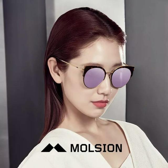 【MOLSION 陌森】大牌時尚經典派對貓眼銳利眼線太陽眼鏡(朴信惠代言MS6025偏光墨鏡系列)