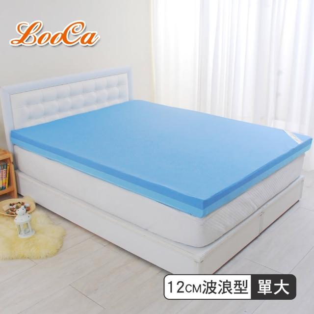 【LooCa】護理級雙效防水12cm釋壓記憶床墊(單大3.5尺)