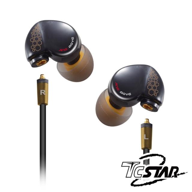 【T.C.STAR】可換線入耳式耳麥/黑色(TCE6040BK)