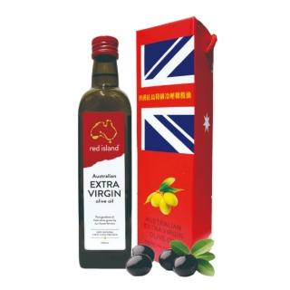 【澳洲 red island 紅島特級冷壓初榨橄欖油500ml 單入禮盒組】