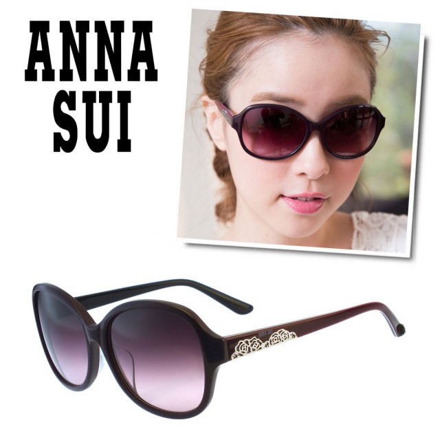 【ANNA SUI 安娜蘇】立體薔薇綻放經典系列太陽眼鏡 // model推薦款(三色 - AS924)