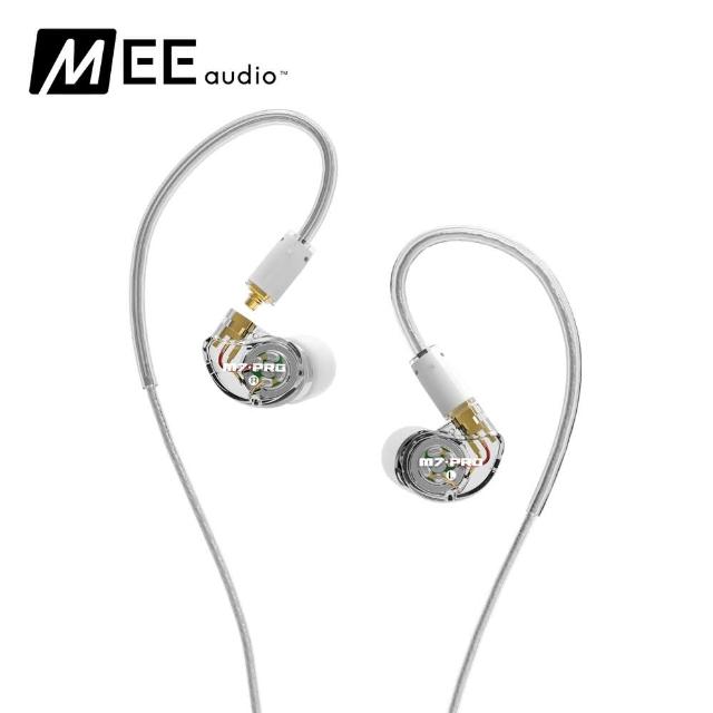 【MEE audio】M7 Pro 混合式雙單體監聽耳機(透明)