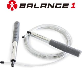 【BALANCE 1】crossfit快速鋼索跳繩 可調整長度(健身 室內運動 暖身訓練)