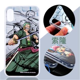 【ONE PIECE 航海王】iPhone X /5.8 吋 城牆系列 彩繪保護軟套(索隆)
