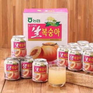 【HAITAI】韓國旅遊必喝-水蜜桃汁240ml(12入x2組)