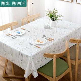 【媽媽咪呀】高級複合材質防水防油汙餐桌墊/餐桌巾/野餐墊/法式田園手繪設計_夏之蜓_137*180cm