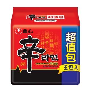 【NONG SHIM】農心 辛拉麵超值包5入(600g)