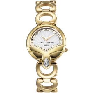 【Christian Bernard】伯納錶 Cannes Chic 海洋淚滴鑽錶(金 CB007LKWI-S)