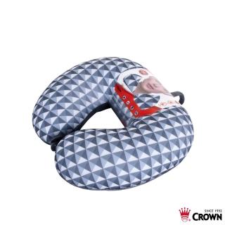 【CROWN 皇冠】軟骨頭 護頸枕 飛機枕 三色可選