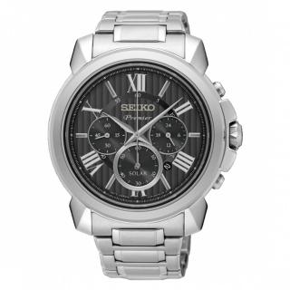 【SEIKO 精工】精工Premier 紳仕太陽能腕錶(V175-0EH0D/SSC597J1)