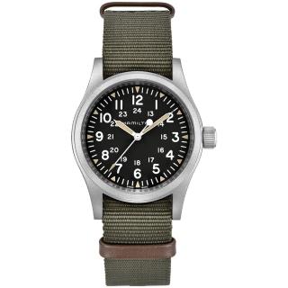 【HAMILTON 漢米爾頓】卡其野戰系列機械腕錶(H69439931)
